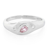 Padparadscha Sapphire Silver Ring