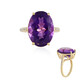 Siberian Amethyst Silver Ring