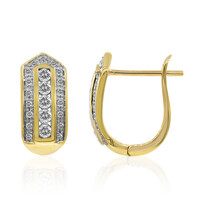 14K SI1 (G) Diamond Gold Earrings