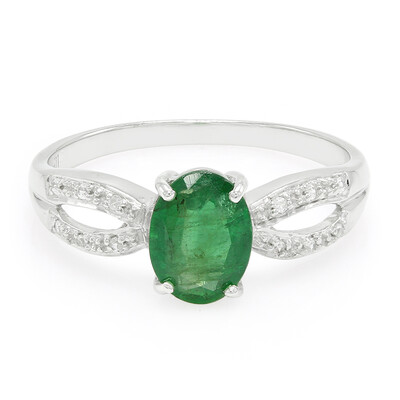 Bahia Emerald Silver Ring