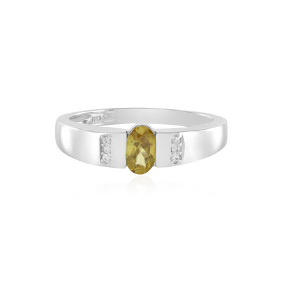 Sphene Silver Ring