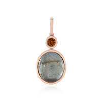 Copper Maniry Labradorite Silver Pendant (KM by Juwelo)