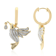 9K SI1 (G) Diamond Gold Earrings
