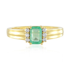 Russian Emerald Silver Ring