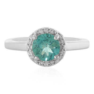 Blue Apatite Silver Ring