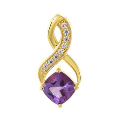 Amethyst Silver Pendant