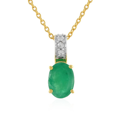 Socoto Emerald Silver Necklace