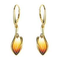 Baltic Amber Silver Earrings