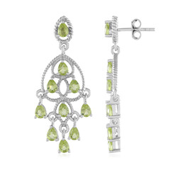Peridot Silver Earrings
