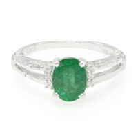 Bahia Emerald Silver Ring