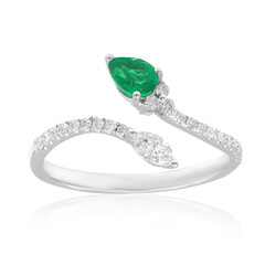 18K Colombian Emerald Gold Ring (CIRARI)
