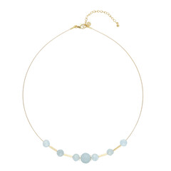 Brazilian Aquamarine Silver Necklace