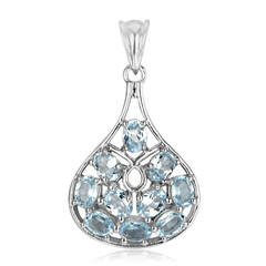 Sky Blue Topaz Silver Pendant
