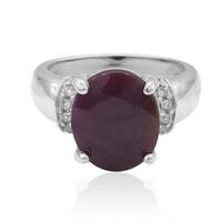 Ruby Silver Ring