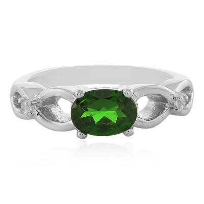 Russian Diopside Silver Ring