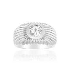 White Topaz Silver Ring