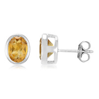 Citrine Silver Earrings