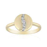 9K SI1 (G) Diamond Gold Ring