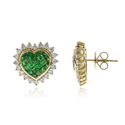 14K AAA Tsavorite Gold Earrings (CIRARI)