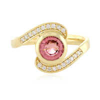 18K Nigerian Neon Tourmaline Gold Ring (AMAYANI)