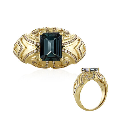 14K Unheated Tanzanite Gold Ring (de Melo)