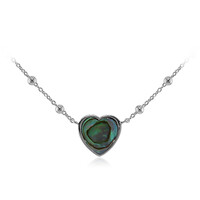 Abalone Shell Silver Necklace
