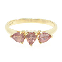 18K Unheated Padparadscha Sapphire Gold Ring (AMAYANI)
