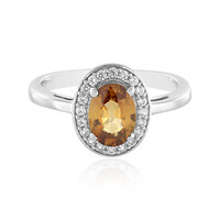 Mandarin Zircon Silver Ring