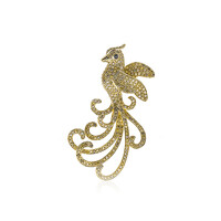14K SI2 Fancy Diamond Gold Pendant (CIRARI)