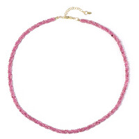 Pink Tourmaline Silver Necklace