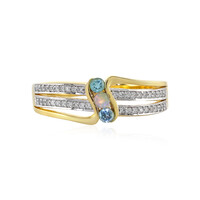 Blue Apatite Silver Ring