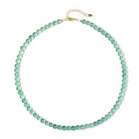 Green Fluorite Silver Necklace