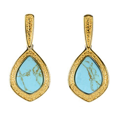 Turquoise Silver Earrings