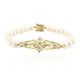 White Freshwater Pearl Silver Bracelet
