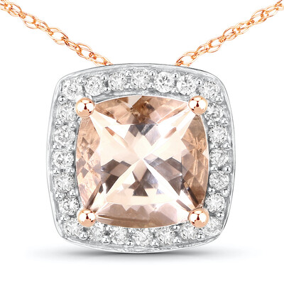 14K Morganite Gold Necklace