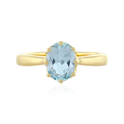 Sky Blue Topaz Silver Ring