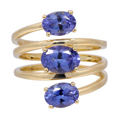 14K AAA Tanzanite Gold Ring (CIRARI)
