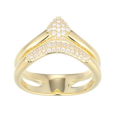 Zircon Silver Ring (Adela Silber)