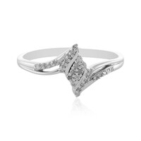 I1 (I) Diamond Silver Ring