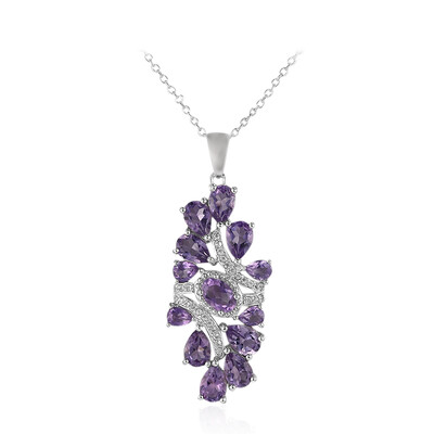 Amethyst Silver Necklace