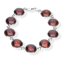 Baltic Amber Silver Bracelet
