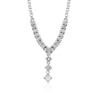 White Topaz Silver Necklace