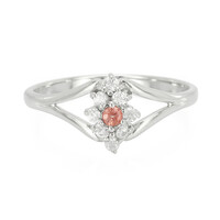 Padparadscha Sapphire Silver Ring