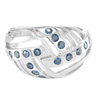 Laos Sapphire Silver Ring