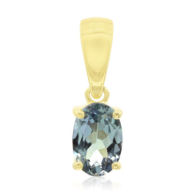 9K Unheated Tanzanite Gold Pendant