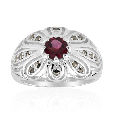 Rhodolite Silver Ring (Annette classic)
