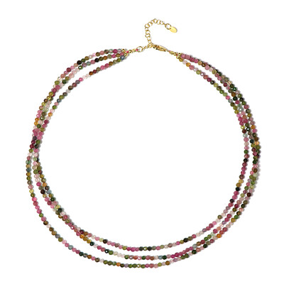 Fancy Tourmaline Silver Necklace