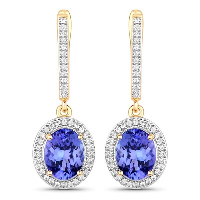 9K Tanzanite Gold Earrings (SUHANA)