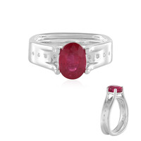 Madagascar Ruby Silver Ring (de Melo)