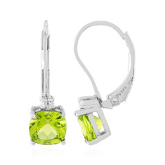 Jilin Peridot Silver Earrings